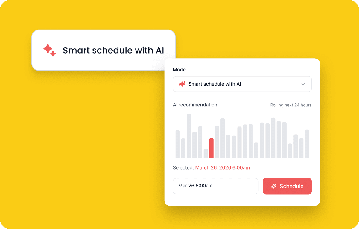 AI smart scheduling with optimal time recommendations
